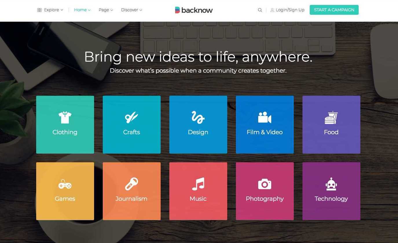 WordPress crowdfunding theme