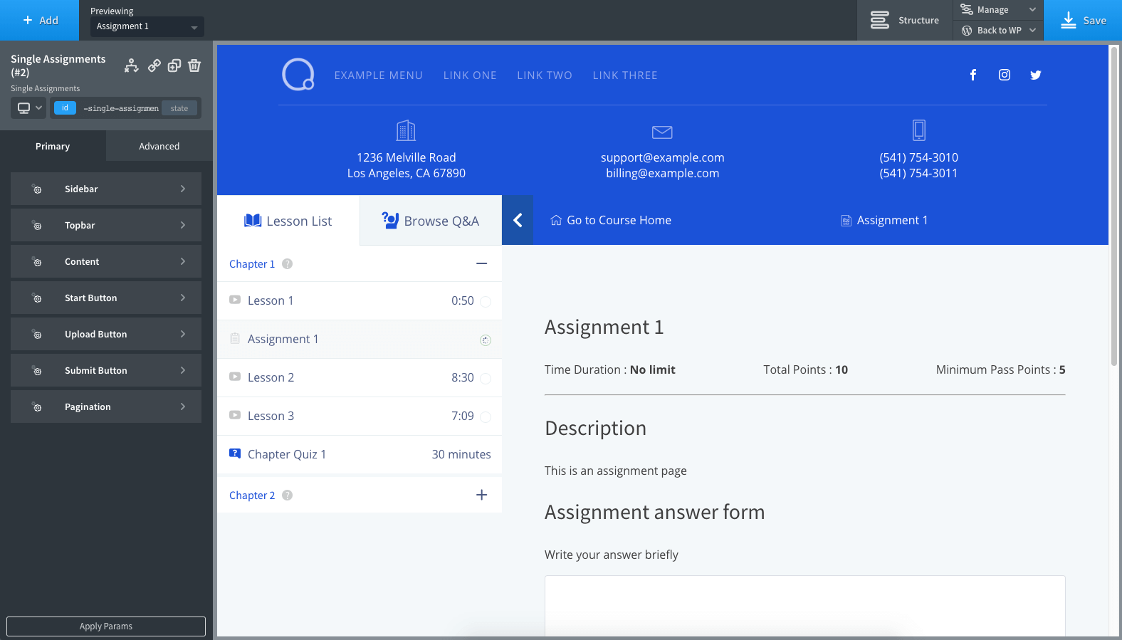 Oxygen Tutor LMS integration