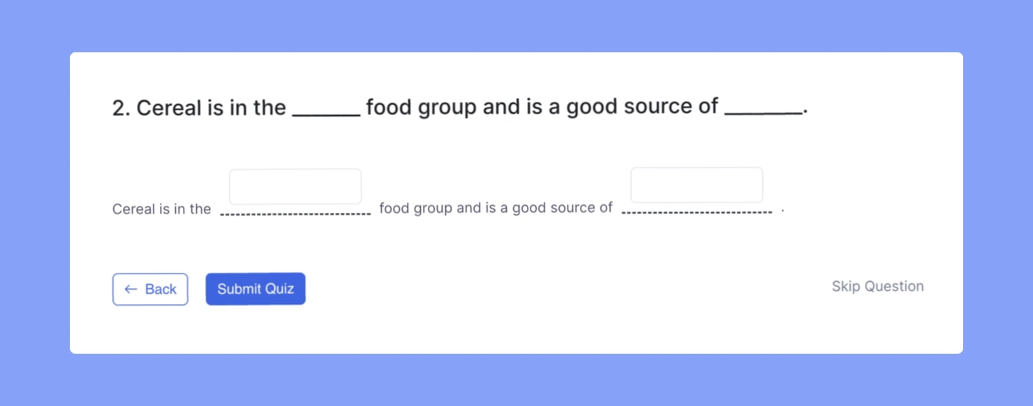 Tutor LMS Quiz Fill In The Blanks Question