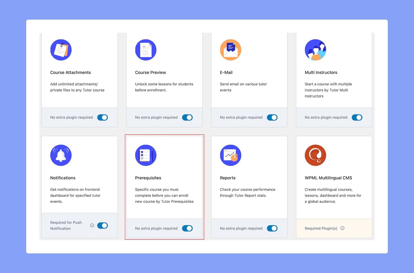 Tutor LMS Prerequisites Add-on