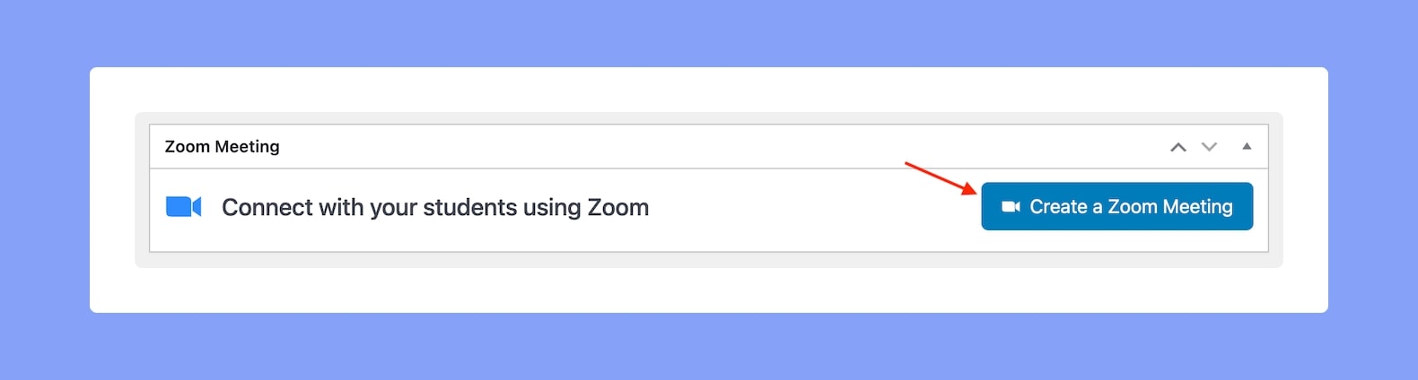 Tutor LMS Zoom Meeting Button