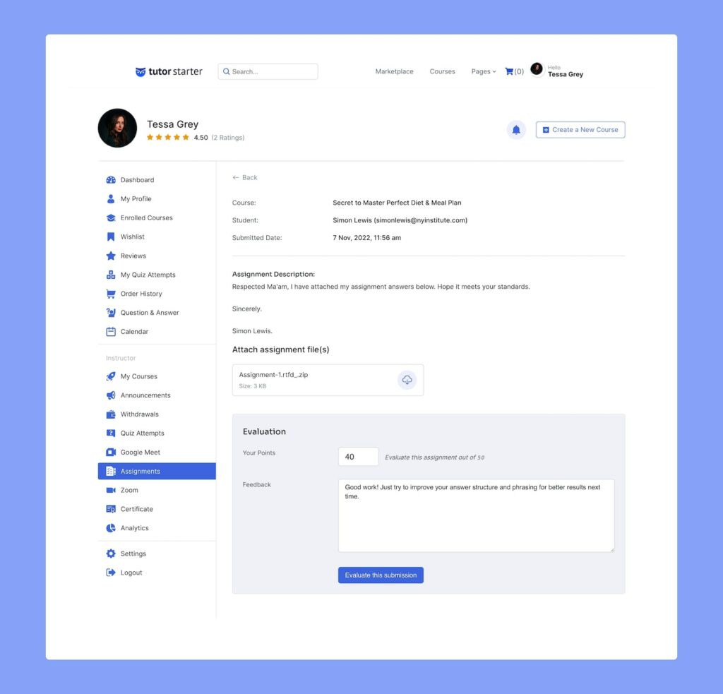 Documention | Assignments