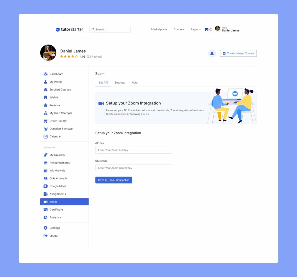 Documention Frontend Dashboard (Instructor/Admin)