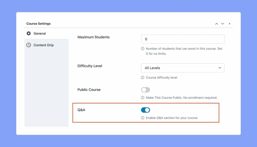 Documention | Enabling Q&A