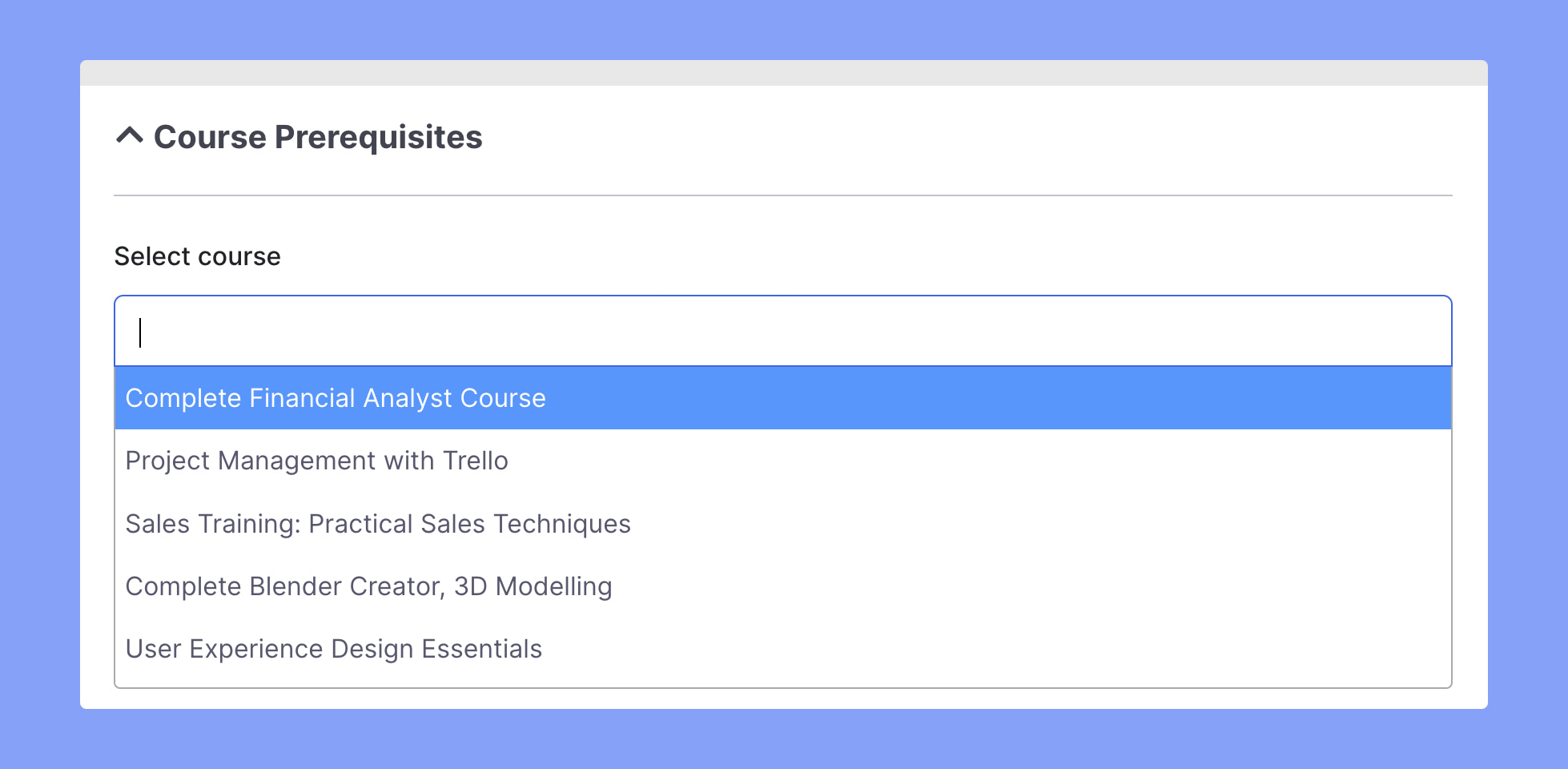 Tutor LMS Frontend Course Creation Course Prerequisites