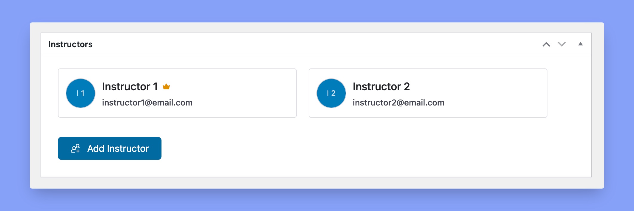 Multi instructors of Tutor LMS