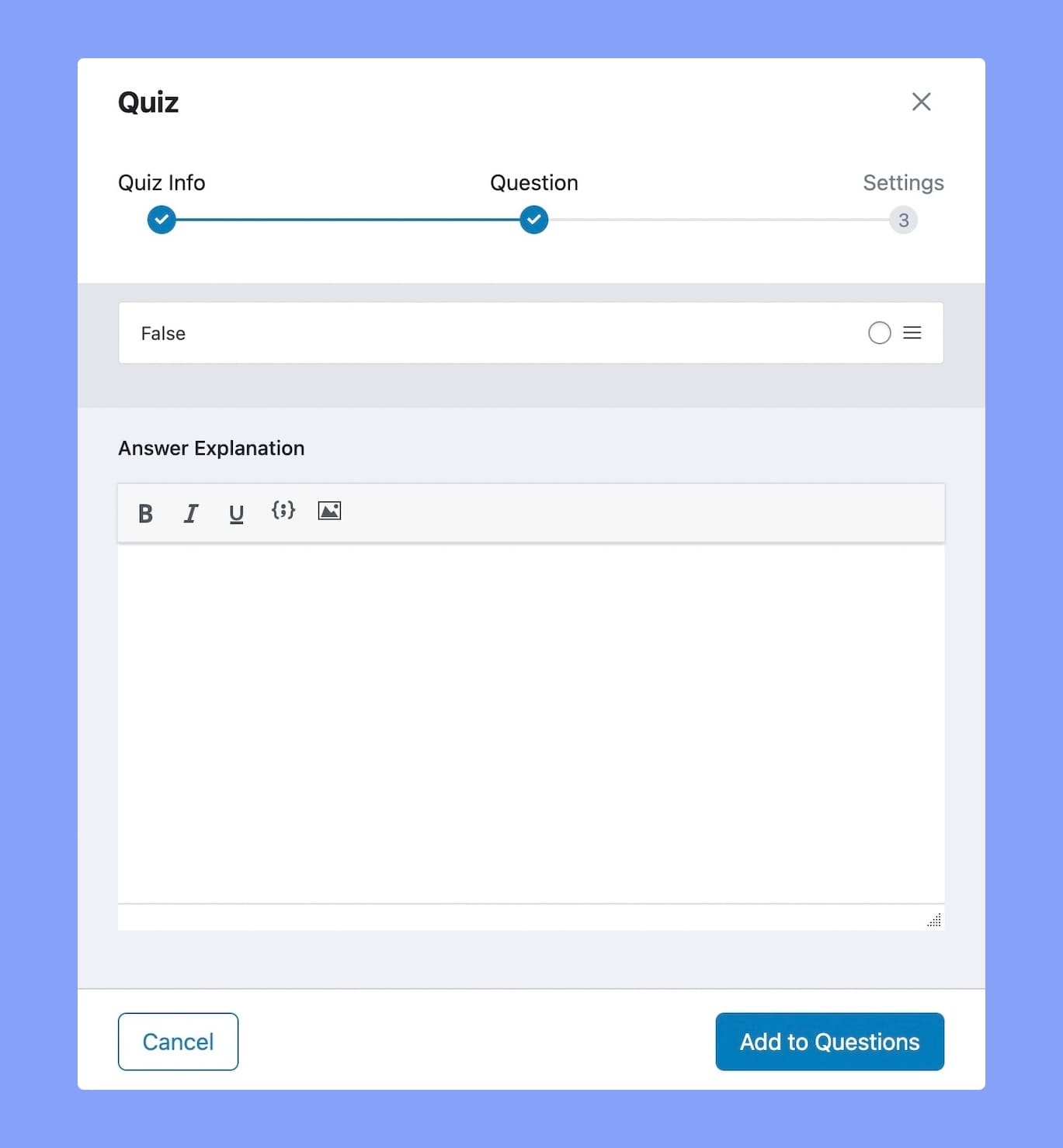 Tutor LMS Quiz Answer Explanation