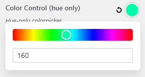 Hue-only Colorpicker
