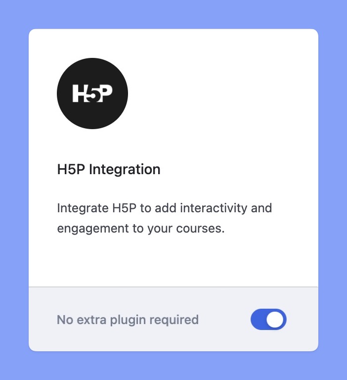 2. Enable the H5P Add-on in Tutor LMS