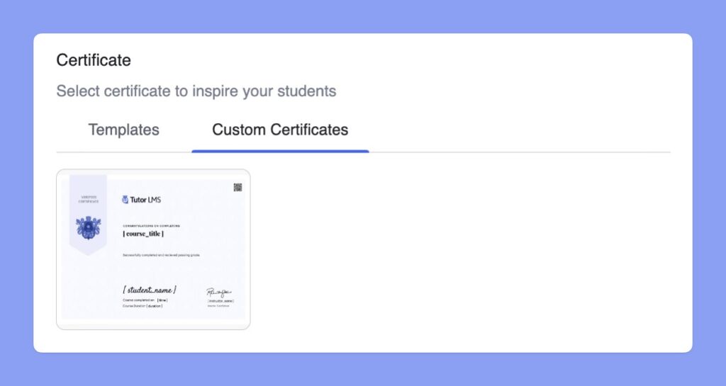 Documention | Additional Settings