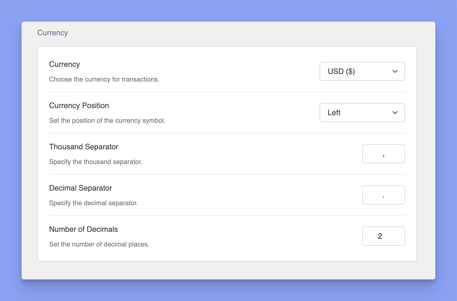 Tutor LMS eCommerce Currency settings