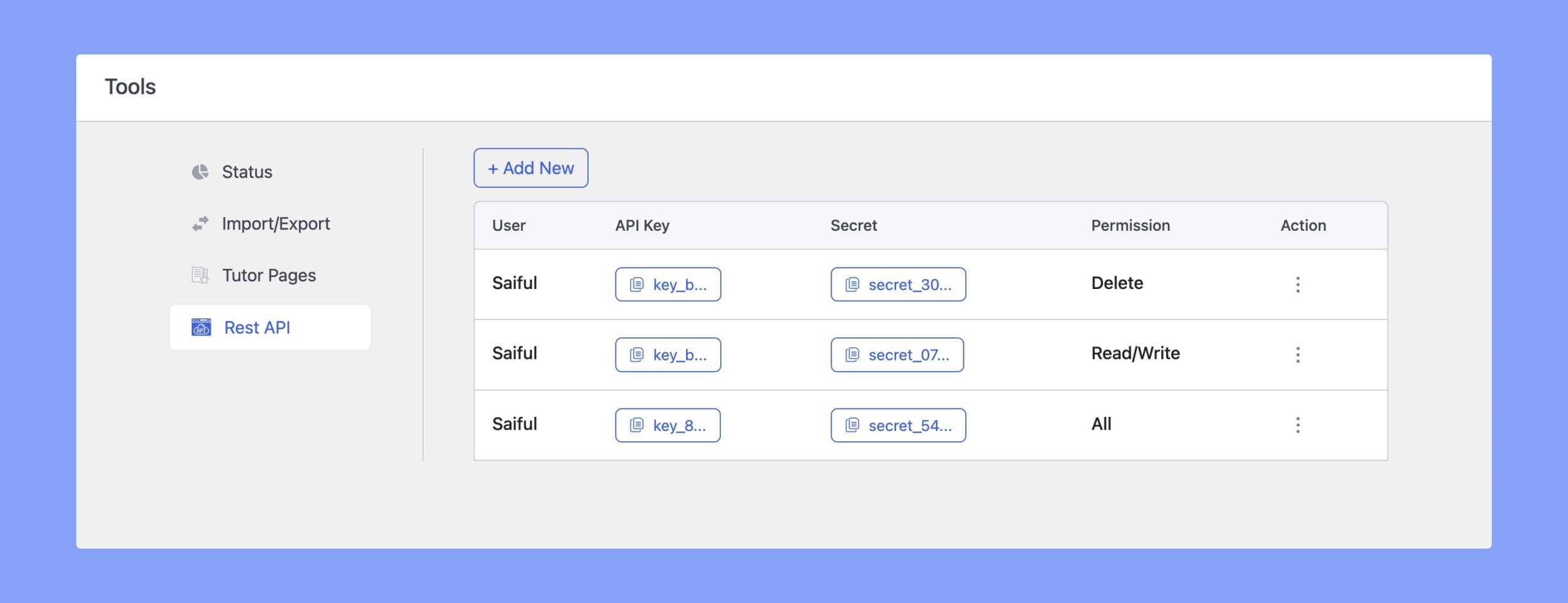 Tutor LMS rest APIs