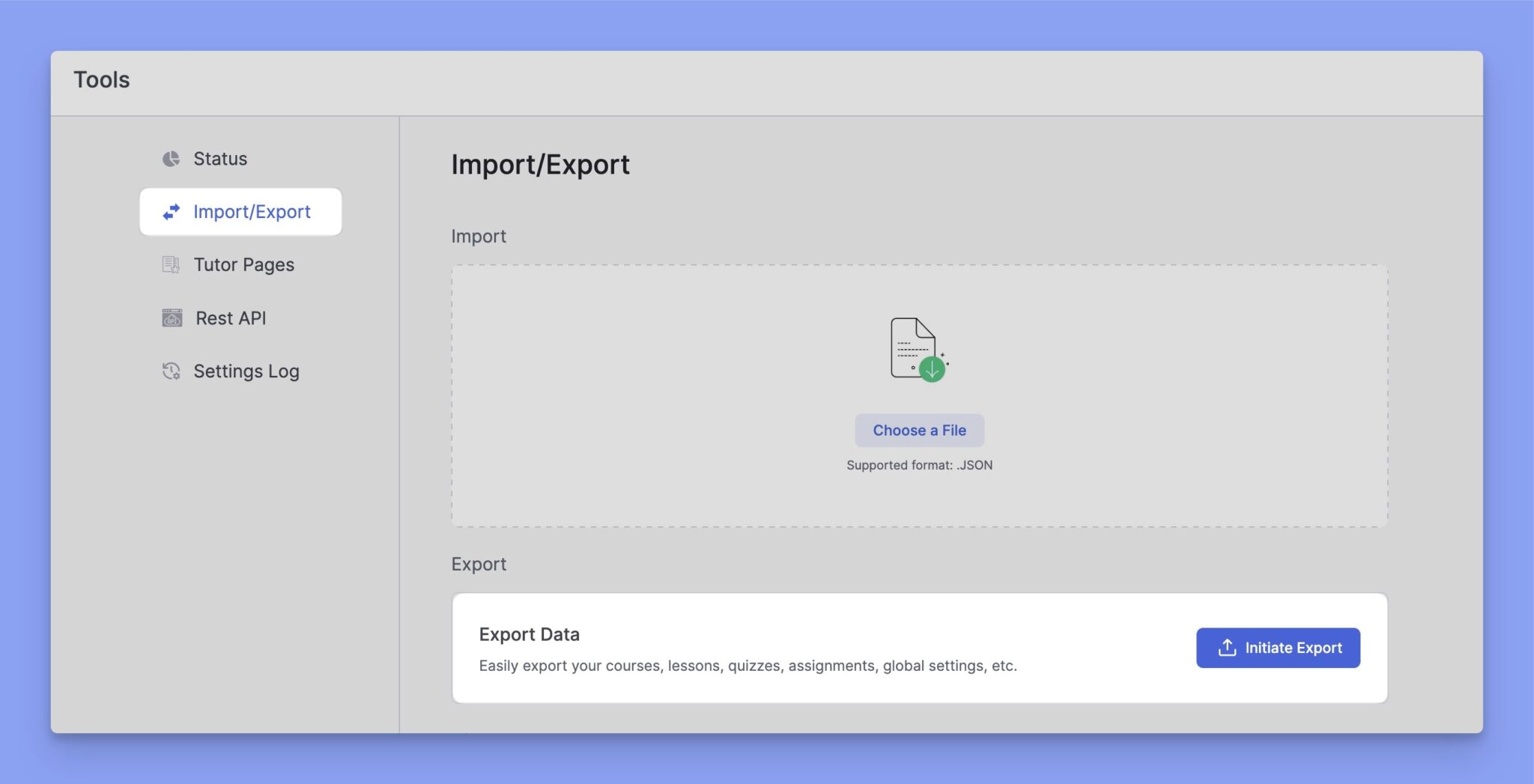 Documention | How to Import Export Tutor LMS Courses