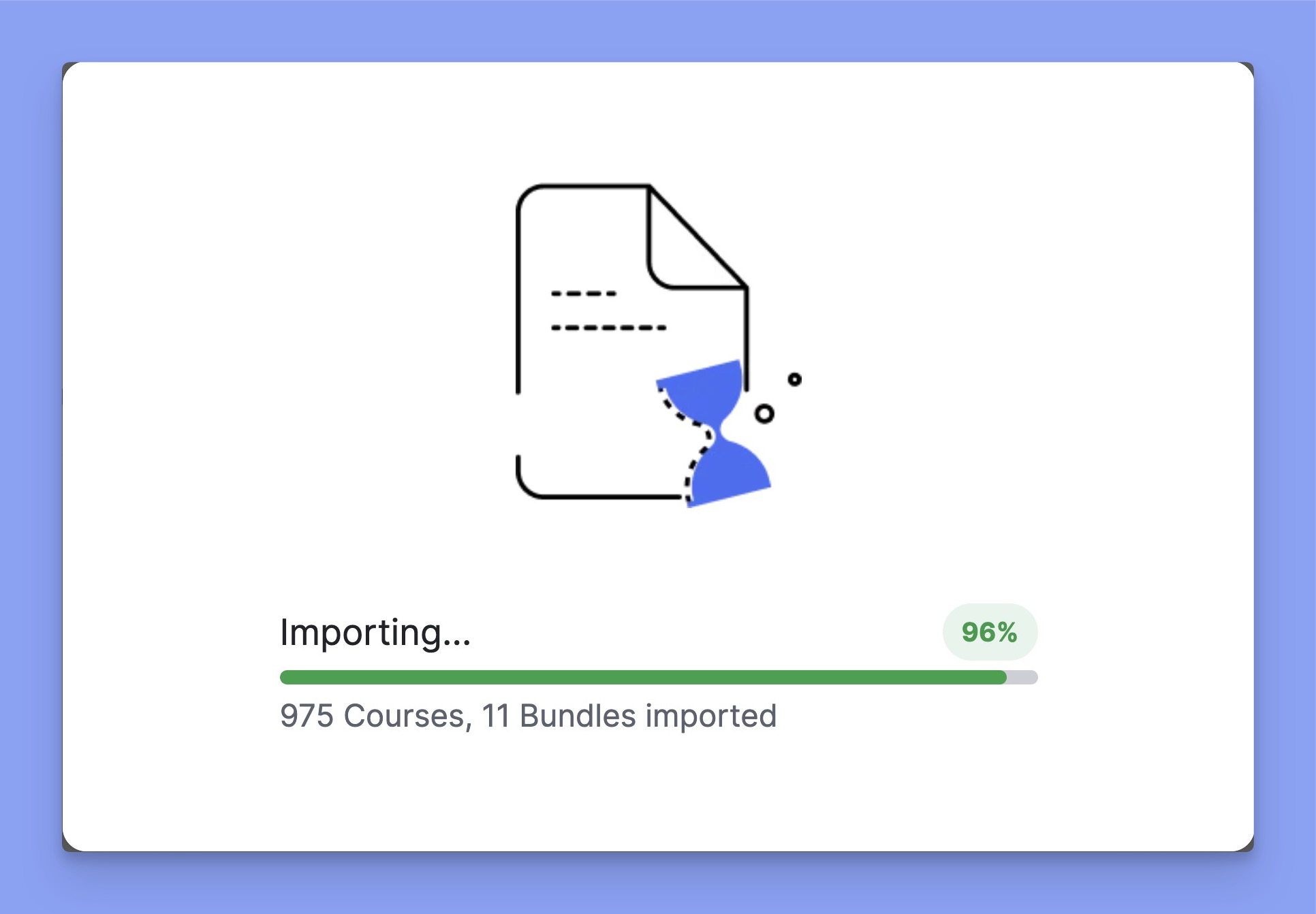 Importing data