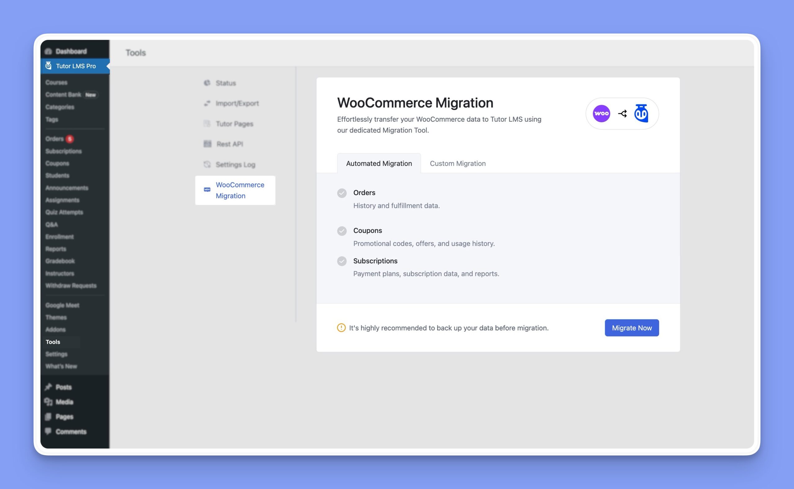 WooCommerce Migration Tool