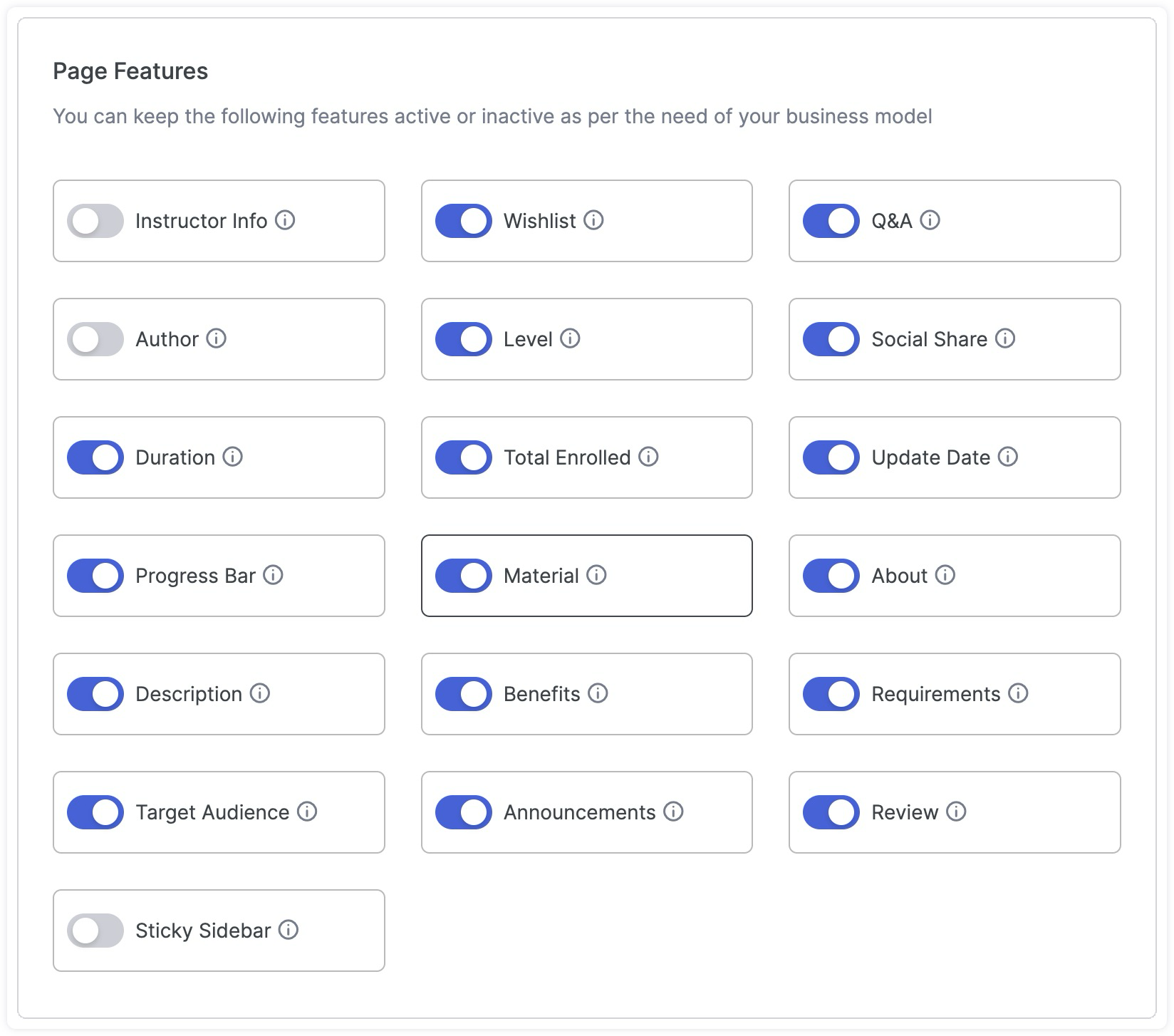 Course Details Settings Tutor LMS